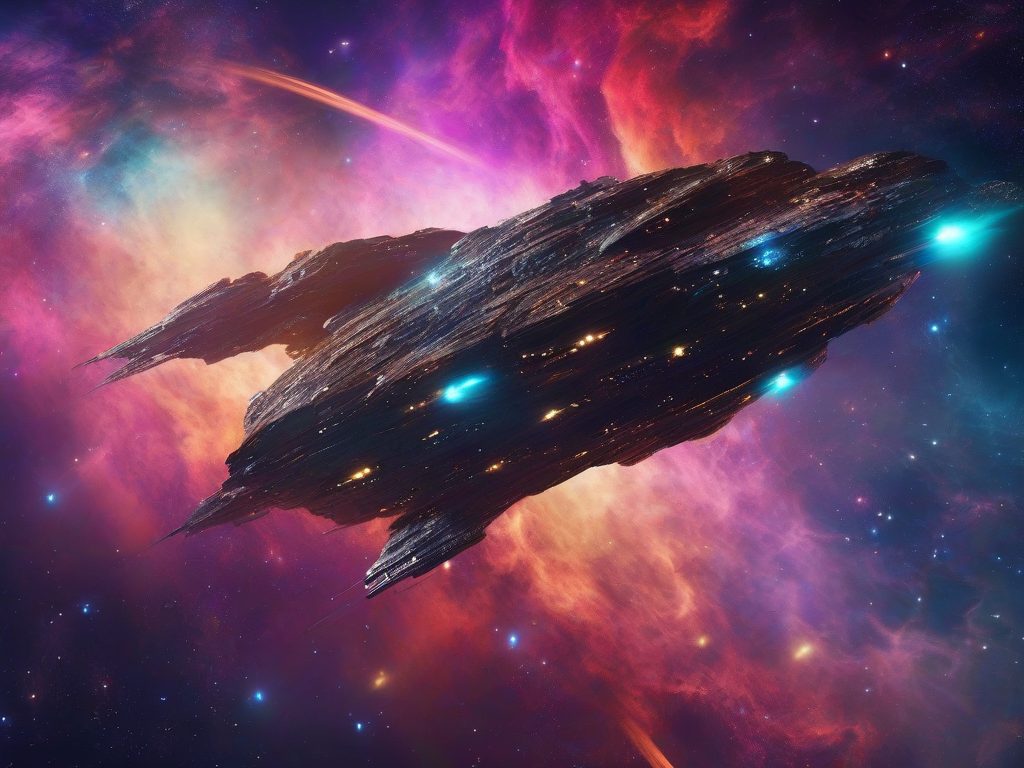 Cosmic Voyage — space nebula AI art